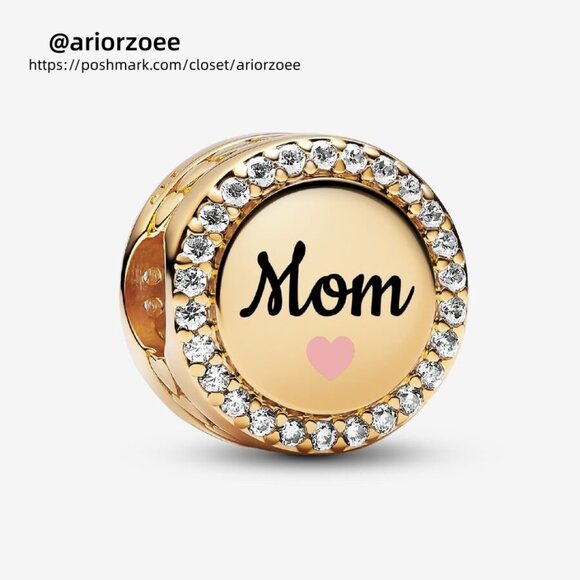 Pandora Engravable Mom Charm - Picture 1 of 2